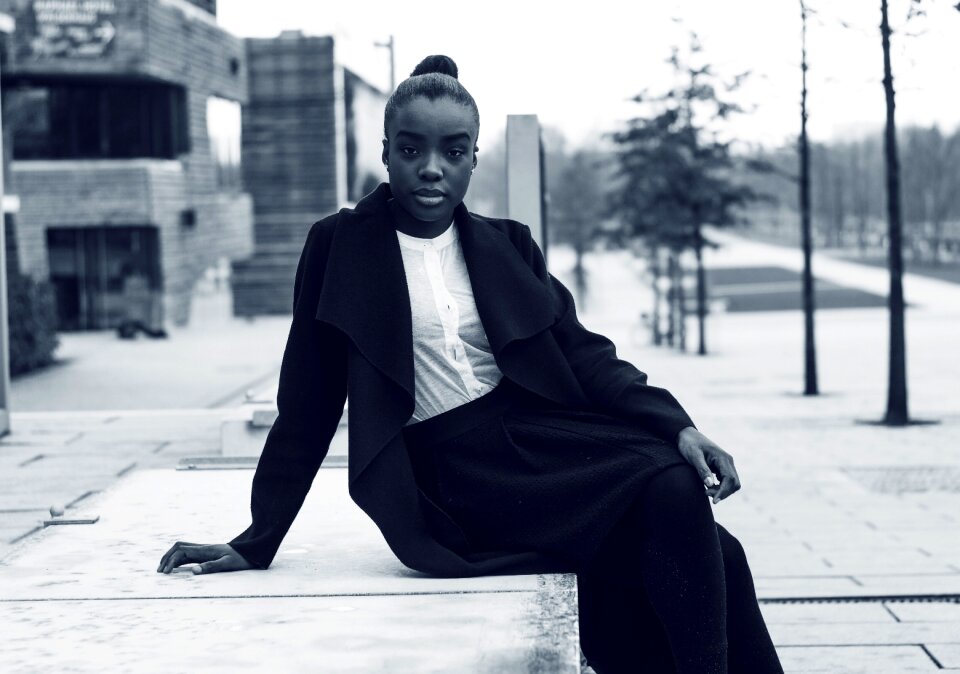 Afro american fashion business woman