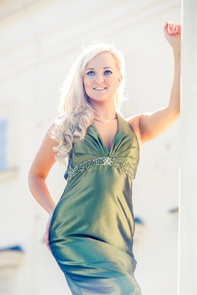 Blonde girl hair