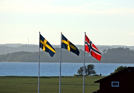 Swedish norwegian sweden's flag photo