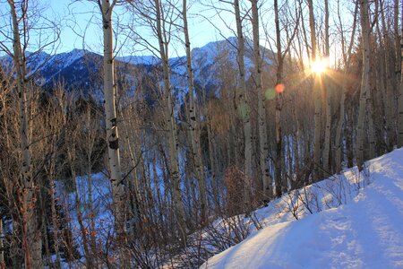 Sunset mountain canyon