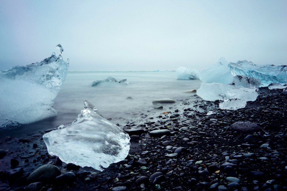 Glacier landscape glacial
