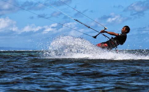 Aquatics action wind photo