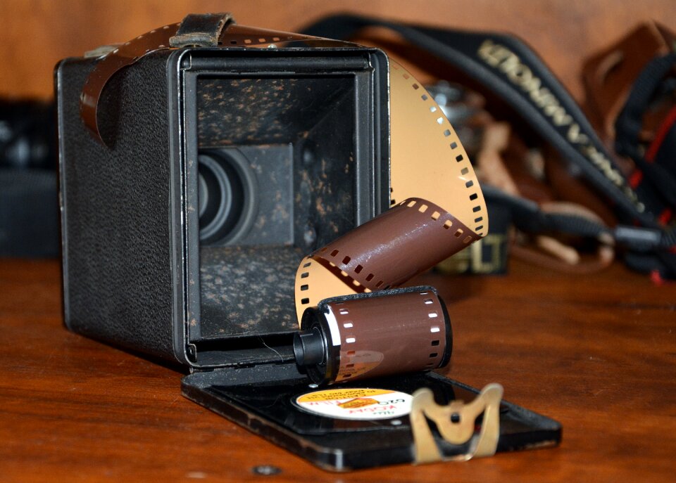 Nostalgia brown camera brown film