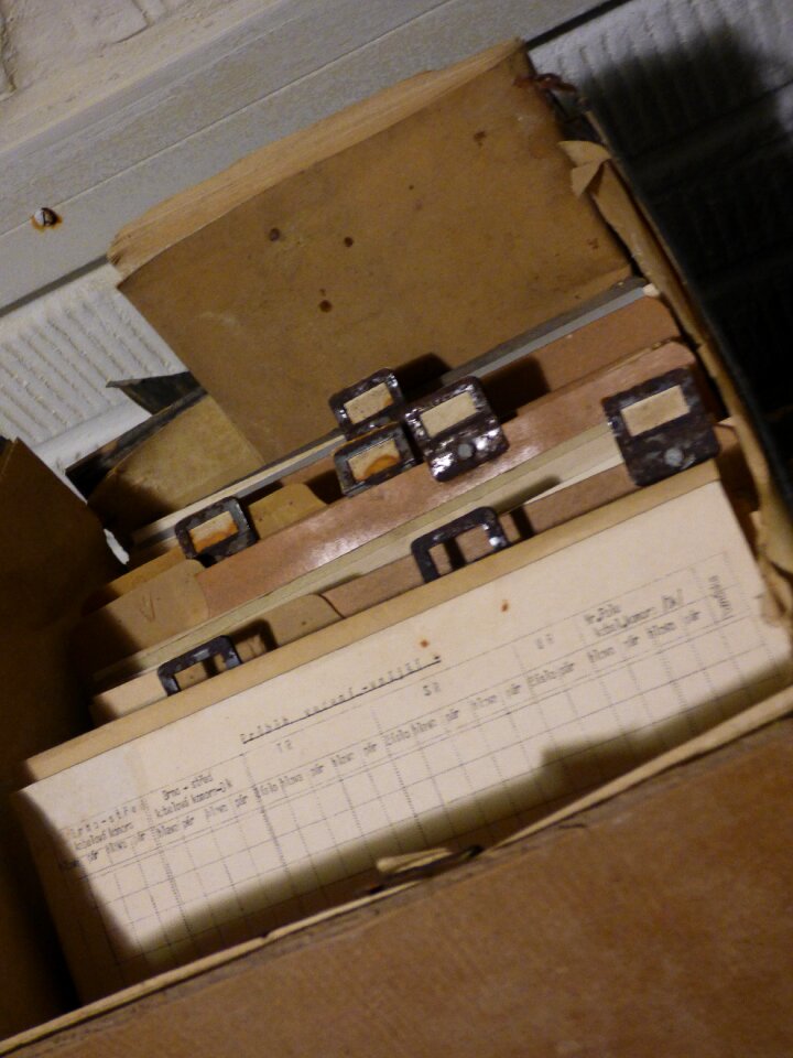 The folders document archive