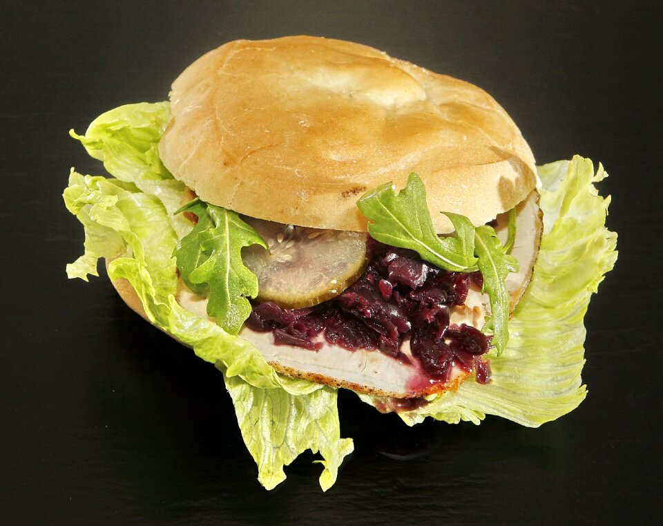 Pork roast red cabbage pork
