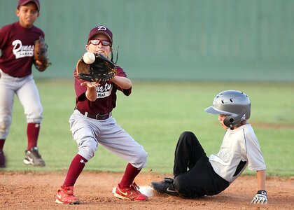 Players little league catching photo