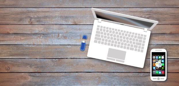 Laptop smartphone usb stick