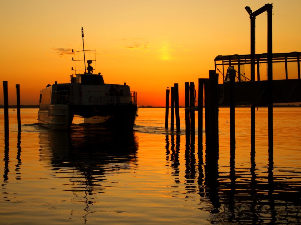 Boat catamaran silhouette