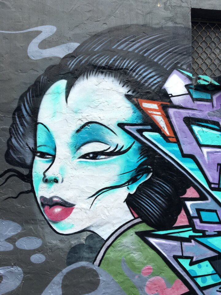 Street art chinese wall art
