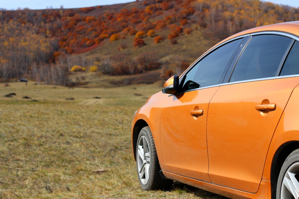 Automotive orange landscape