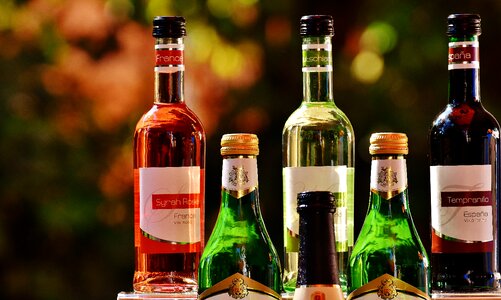 Weinstube alcohol bottles