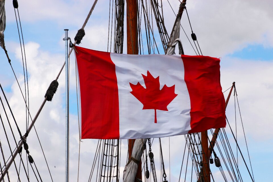 Canadian symbol red