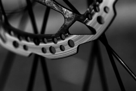 Wheel bicycle gray bike photo