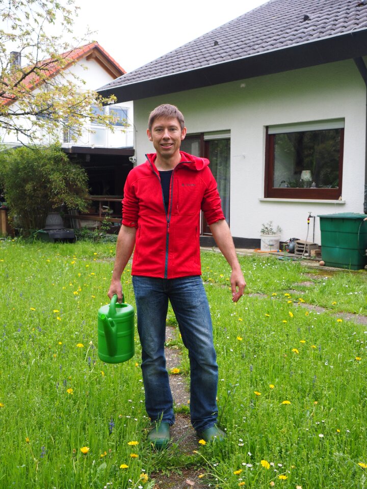 Casting garden plant