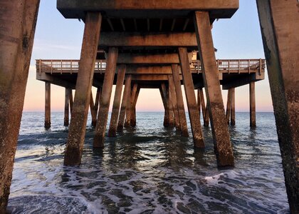 Water coast tybee island georgia photo