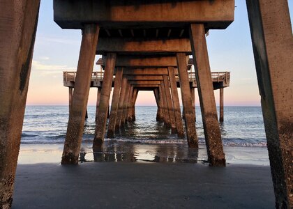 Coast tybee island georgia brown island photo