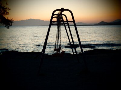 Sunset swing still life
