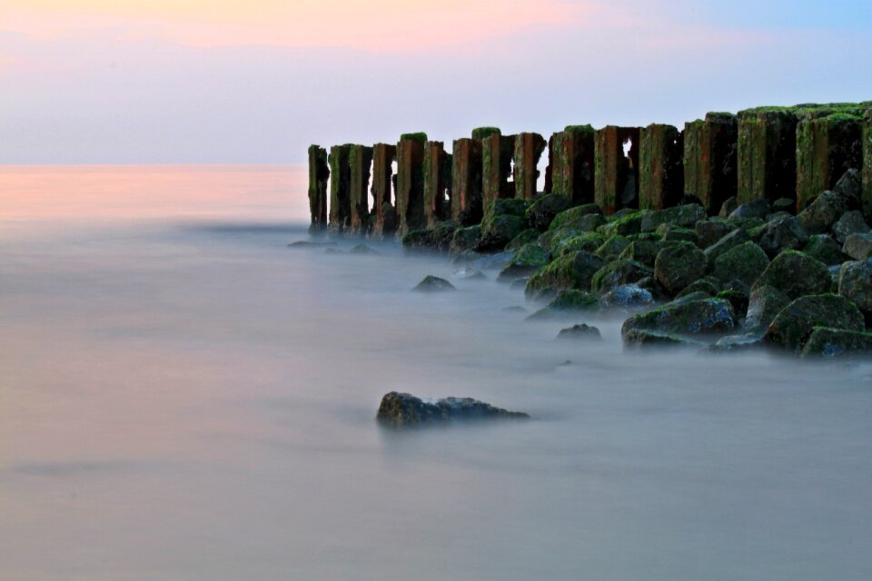 Norderney north sea breakwater