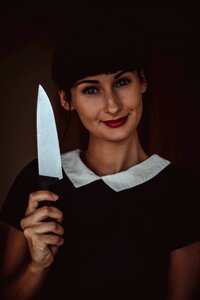 Dangerous kitchen knife photo