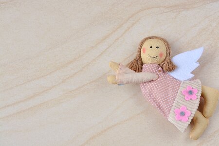 Deco fabric guardian angel