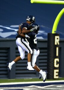 Football players celebration game