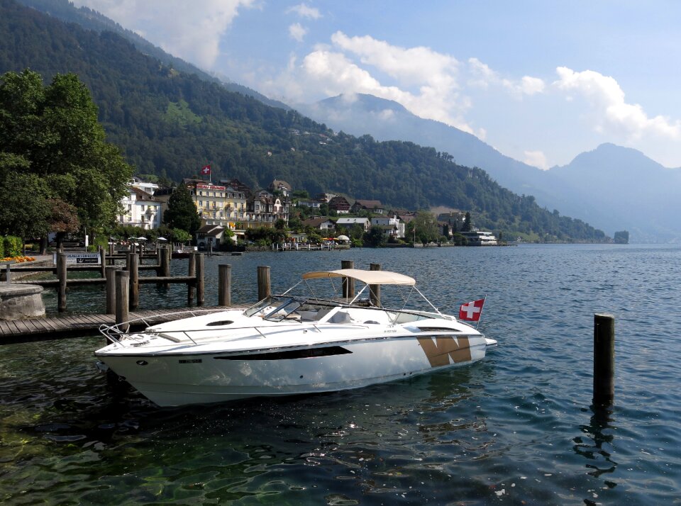Lake lucerne region water ship