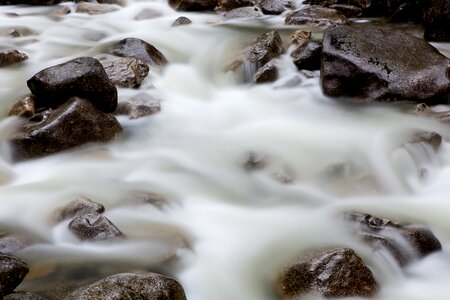 Blue landscape stream