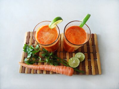 Diet fruit juice smoothie