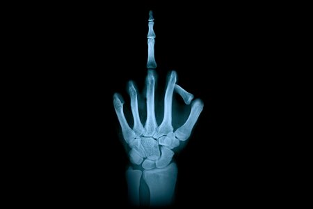 Finger gesture anatomy bone