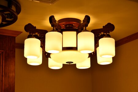 Wood lamp china wind chinese chandelier photo