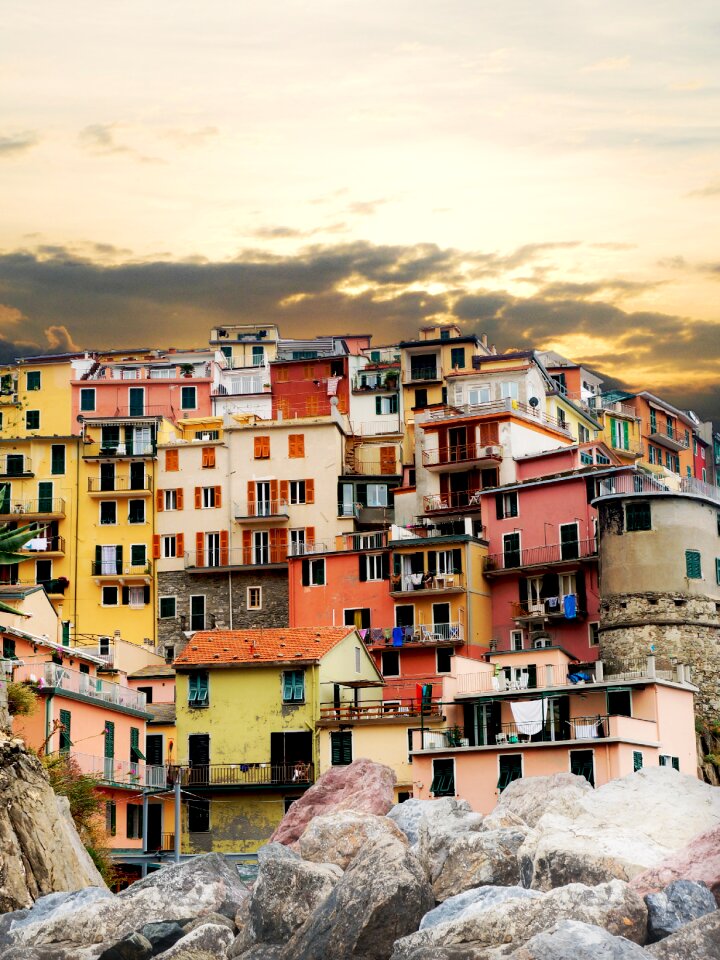 Liguria landscape mountain photo