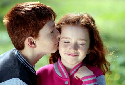 Freckles kiss love