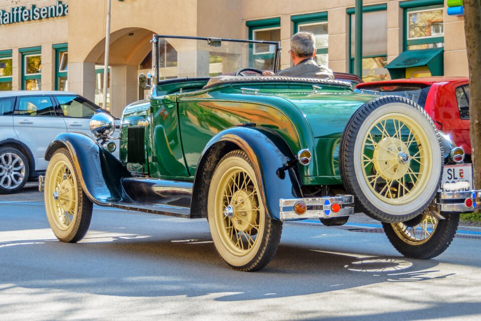 Classic old car historically photo