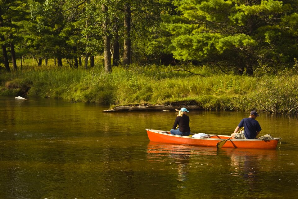 Park canoe river photo