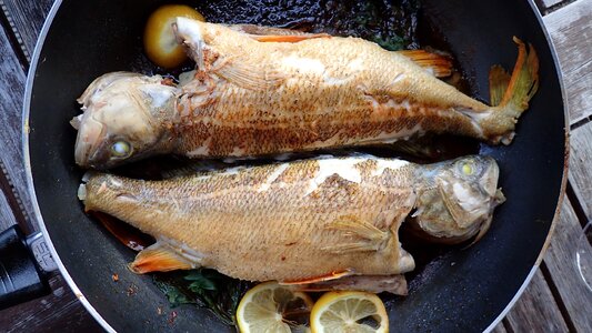 Delicious fry main course