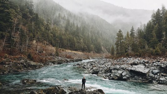 River mountain landscape