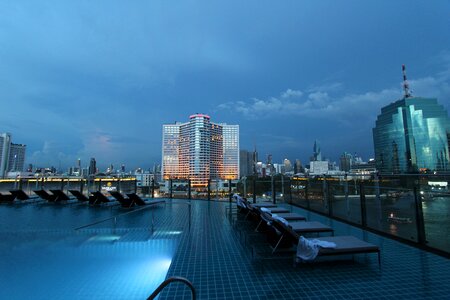 Thailand pool blue