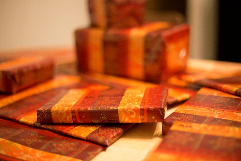 Gifts packaging christmas