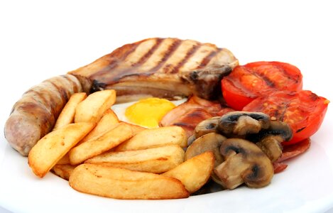 Broiled charbroiled chips