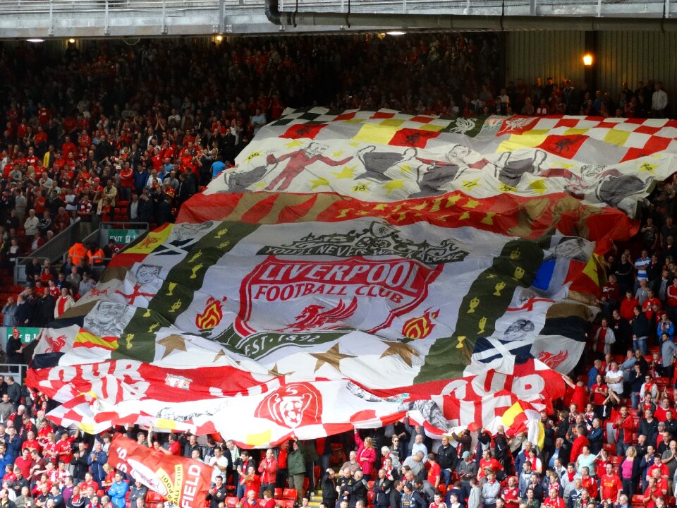 Liverpool huge flag