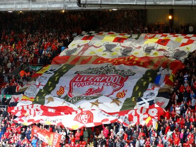 Liverpool huge flag photo
