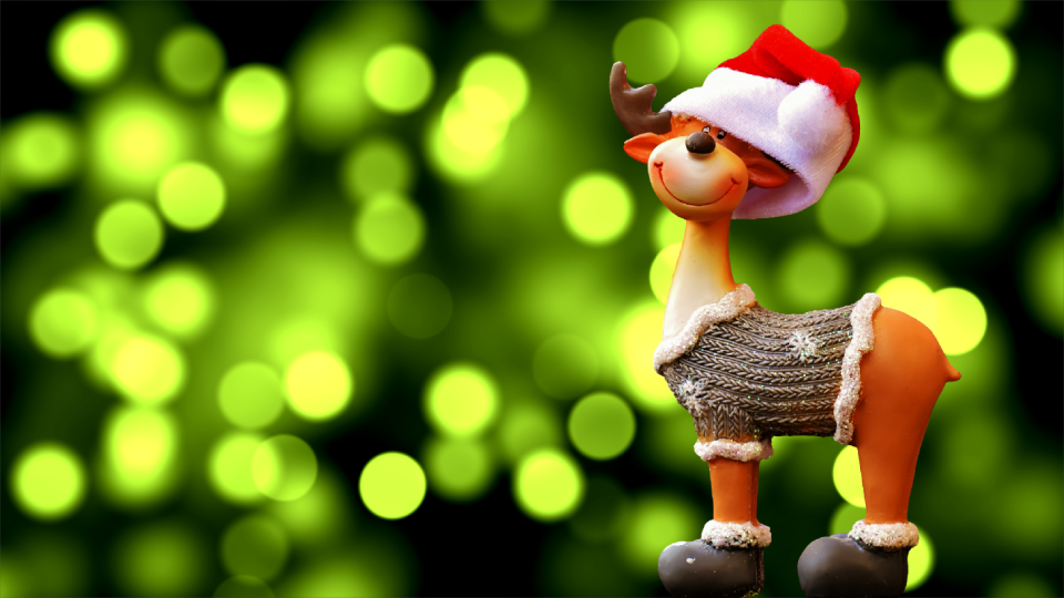 Reindeer winter decoration