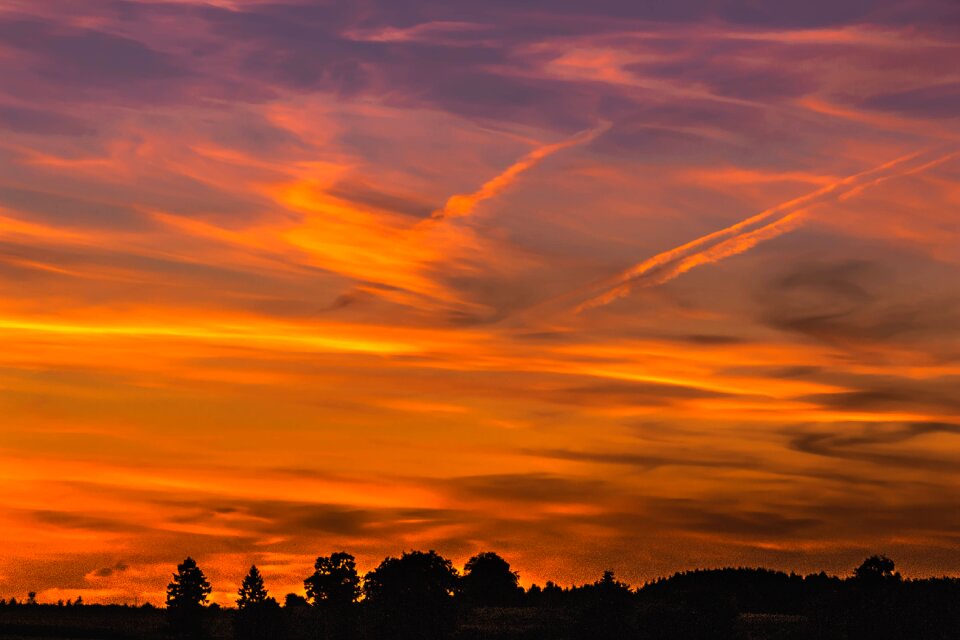 Evening sky abendstimmung evening