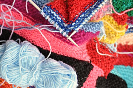 Yarn craft handmade colourful photo