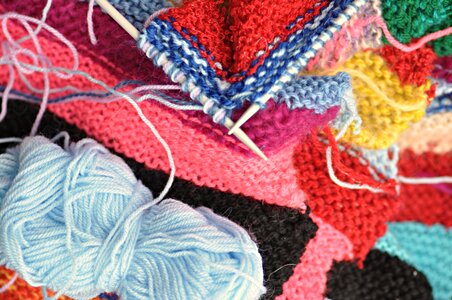 Yarn craft handmade colourful