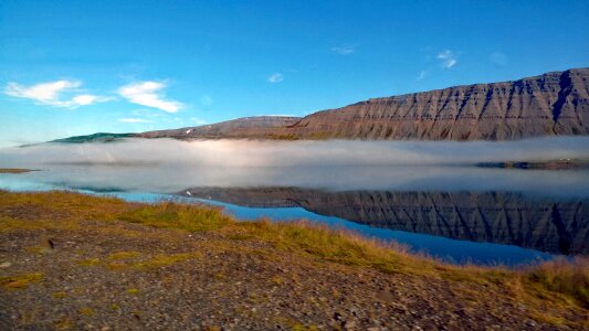 Fog westfjords r photo