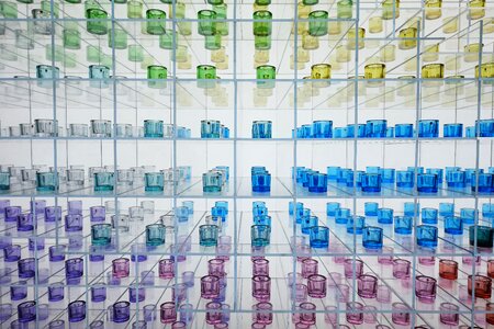 Water cup rainbow art
