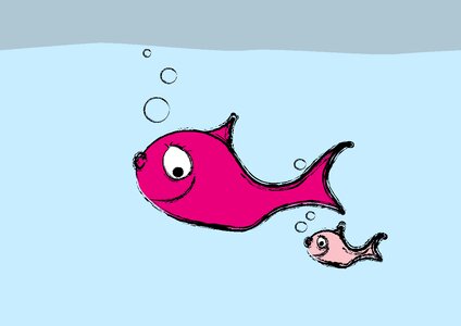 Creature drawing comic