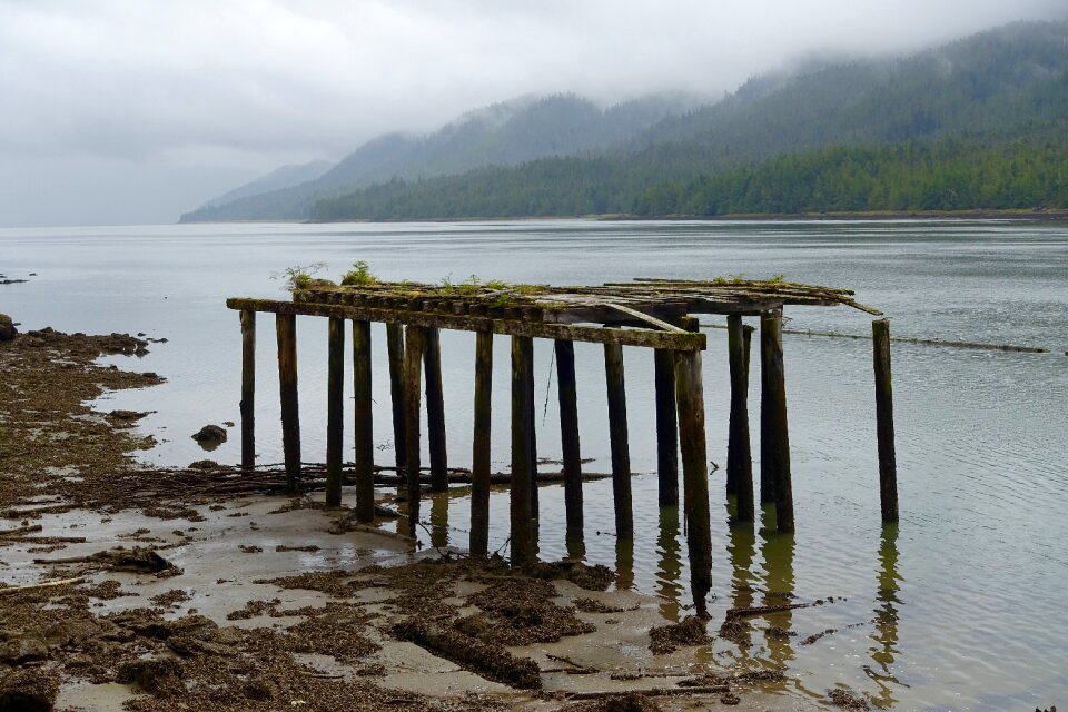 Decay dilapidated jetty