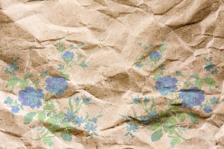 Fold flowers blue